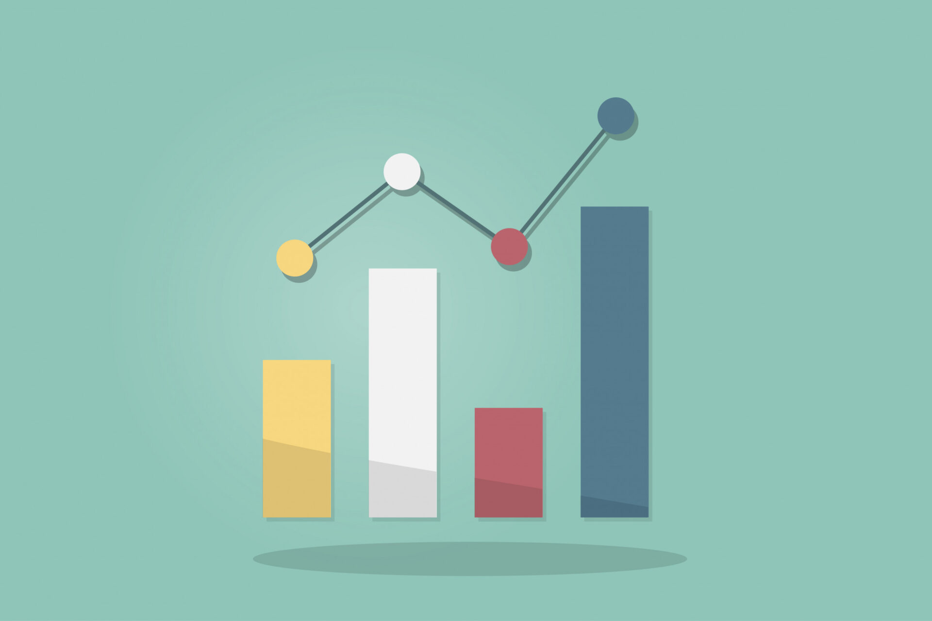 An image of charts and statistics