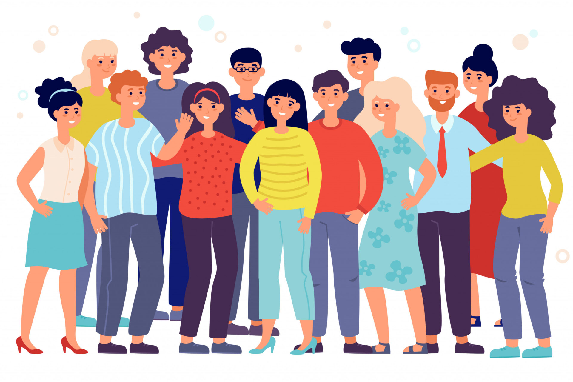 An image of a group of employees standing together