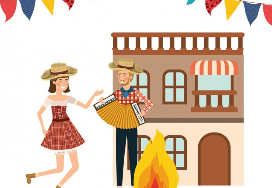 An image of two people celebrating