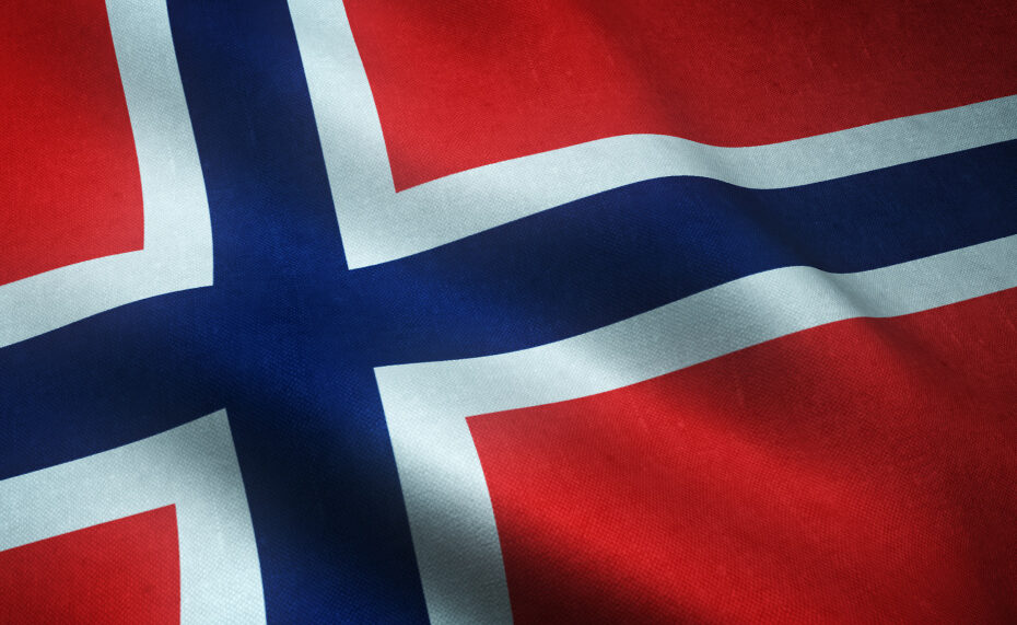 closeup-shot-waving-flag-norway-with-interesting-textures.
