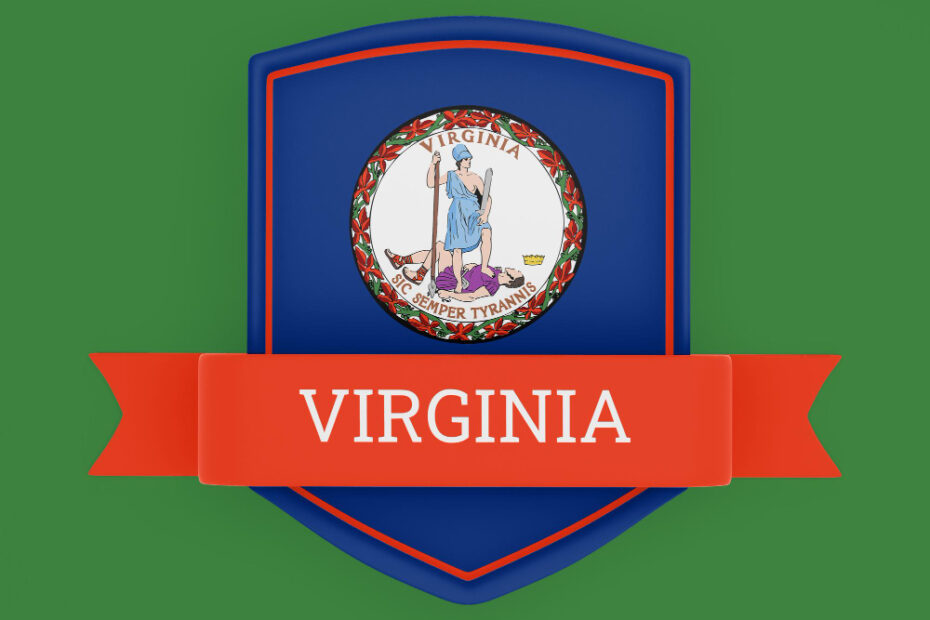 An image of Virginia-flag-with-banner