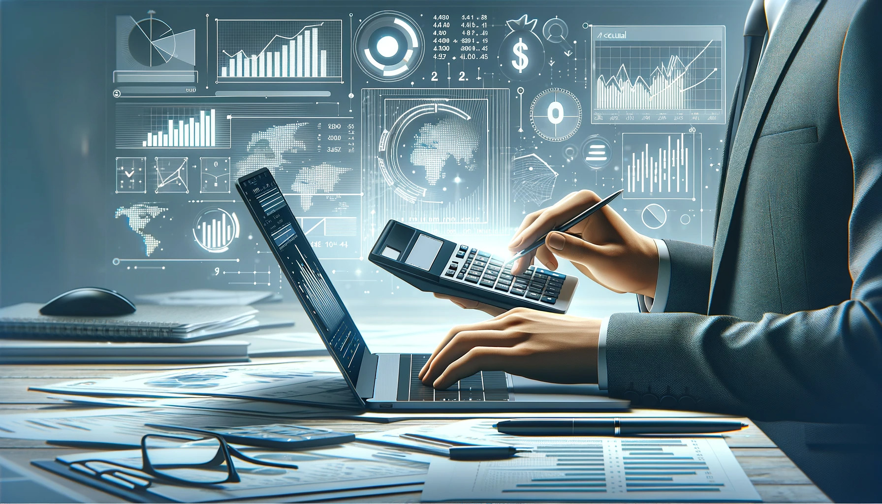 A-digital-illustration-for-an-article-about-an-accrual-calculator.-The-image-should-feature-a-professional-setting-possibly-an-office-or-a-financial
