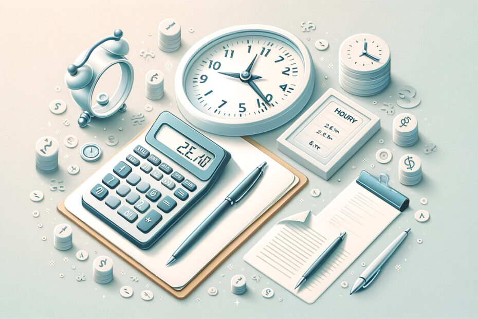A light-colored-professional-banner-suitable-for-a-blog-article-about-calculating-hourly-rates.-The-banner-should-evoke-a-sense-of-professionalism