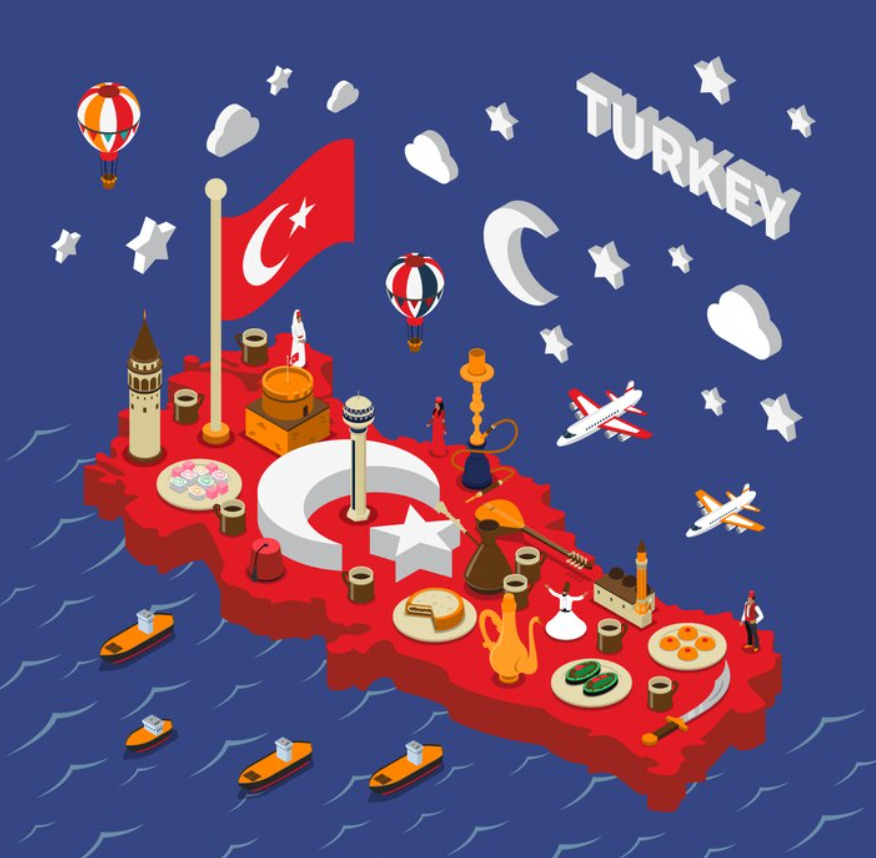 AN image of turkey flag