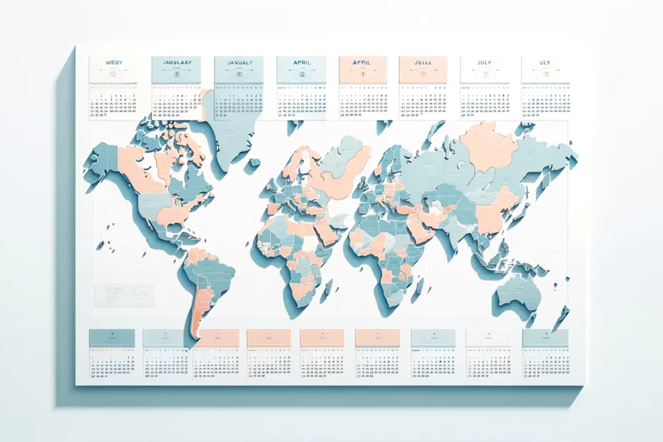 An image depicting a world map, showcasing all continents and countries in a clear and detailed manner
