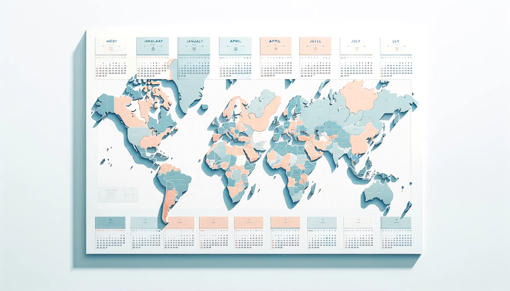 An image depicting a world map, showcasing all continents and countries in a clear and detailed manner