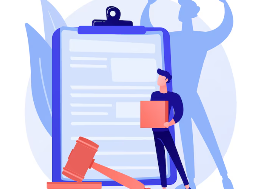 employee with a list for labor laws