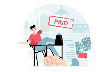 employee enjoying the paid holidays.